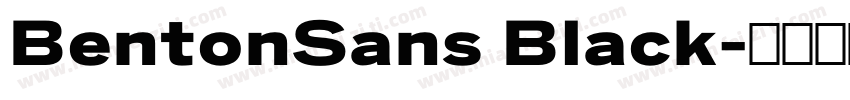 BentonSans Black字体转换